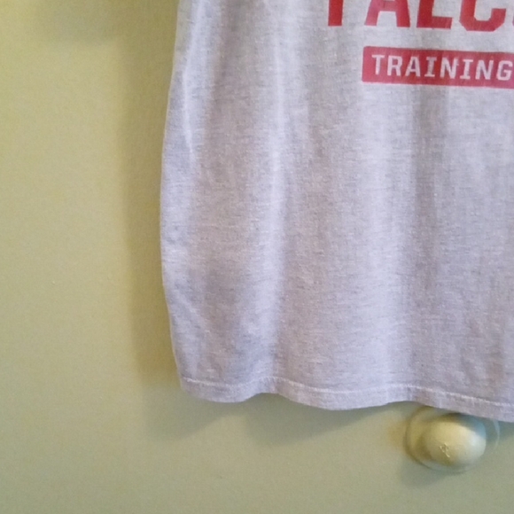 Kids 14 NFL Gray T-Shirt Crewneck Atlanta Falcolns Training Camp Lightweight - Picture 4 of 5
